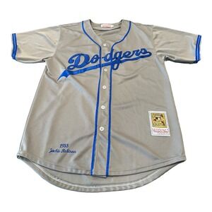 Mitchell &‎ Ness MLB Dodgers Jersey Mens Size 52 Jackie Robinson HOF #42